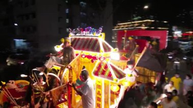 Georgetown, Penang, Malezya - 29. Sezon 2022: Dokuz İmparator Tanrısı Festivali 'nin hava alayı Güzellik Yolu' nda