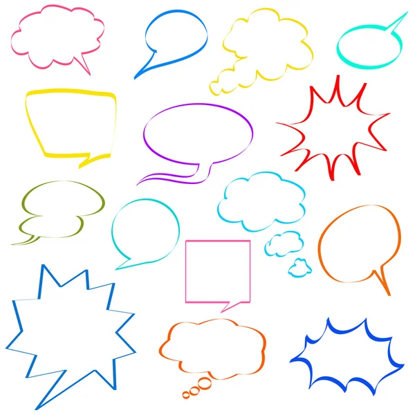 Comic speech bubbles — Stock Vector