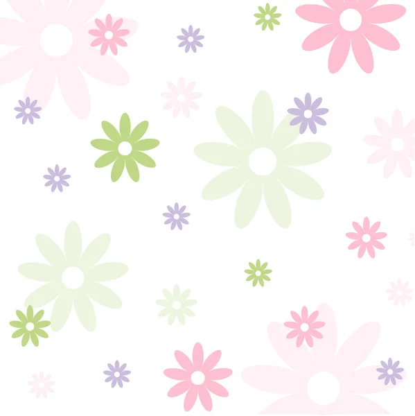 Seamless floral pattern, wallpaper — Stock Vector