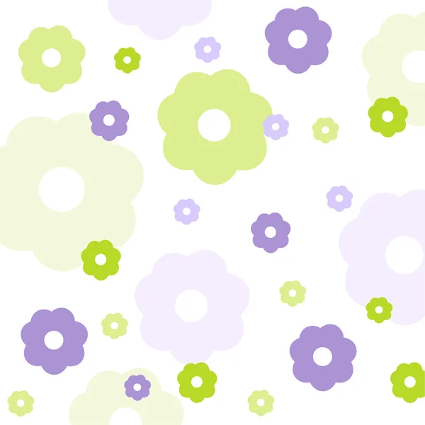 Seamless floral pattern, wallpaper — Stock Vector