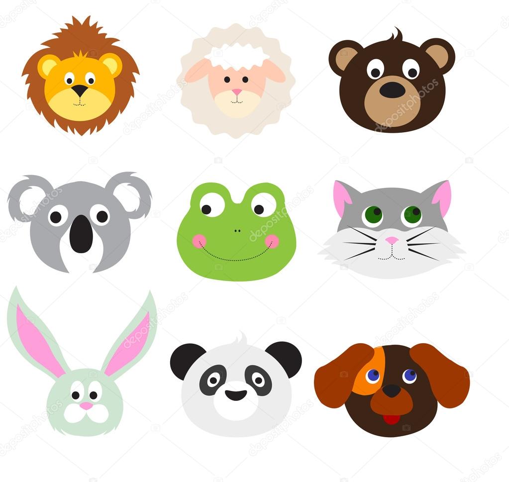 Caras de animales Imágenes Vectoriales, Gráfico Vectorial de Caras de animales | Depositphotos Caras de animales Imágenes Vectoriales, Gráfico Vectorial de Caras de animales | Depositphotos