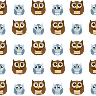 Dikişsiz baykuş desen