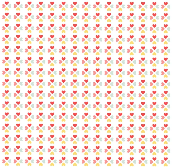 Patrón corazones sin costuras, fondo de pantalla — Archivo Imágenes Vectoriales