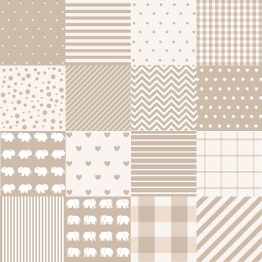Seamless Patterns - Digital Scrapbook clipart