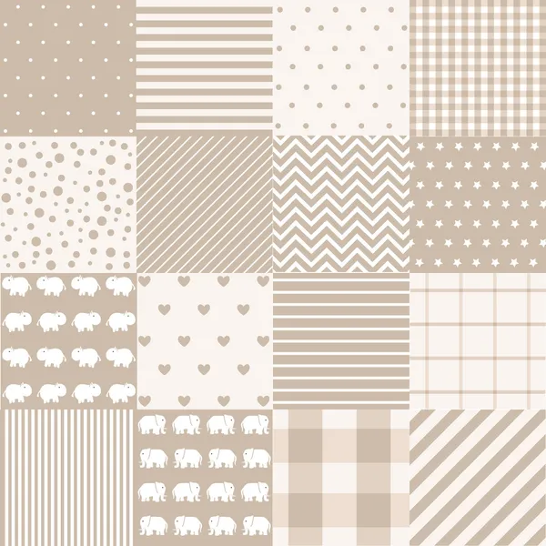 Seamless Patterns - Digital Scrapbook Stock Vector