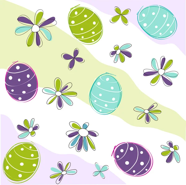 Seamless Easter Pattern — Stock Vector