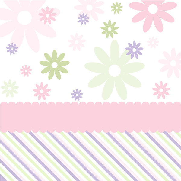 Бесшовный цветочный узор