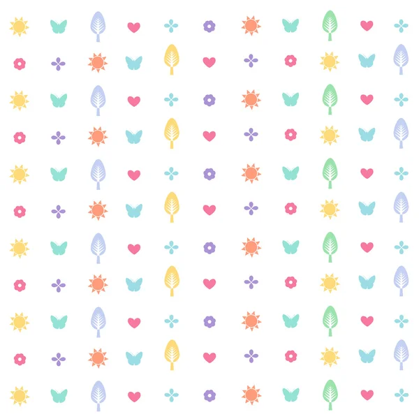 Seamless floral pattern, wallpaper — Stock Vector