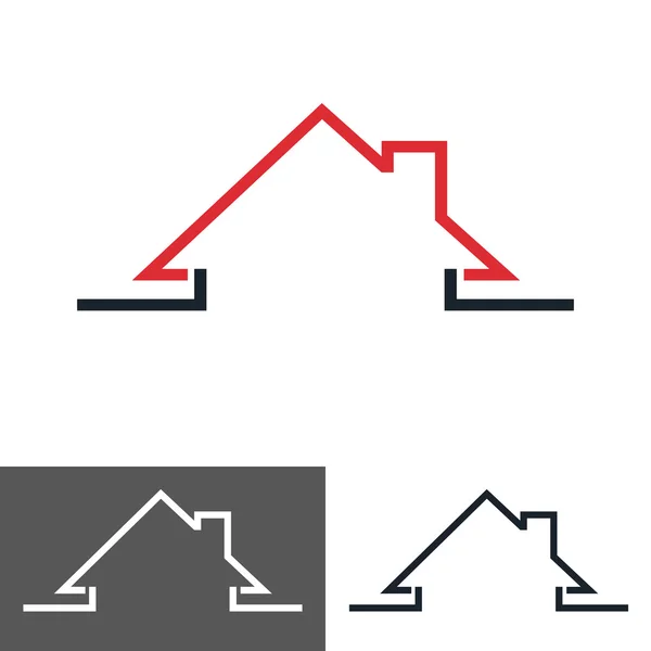 Huis huis logo, pictogram — Stockvector