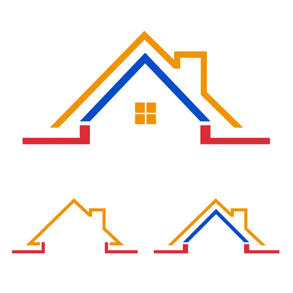 Casa casa logo, icono — Vector de stock