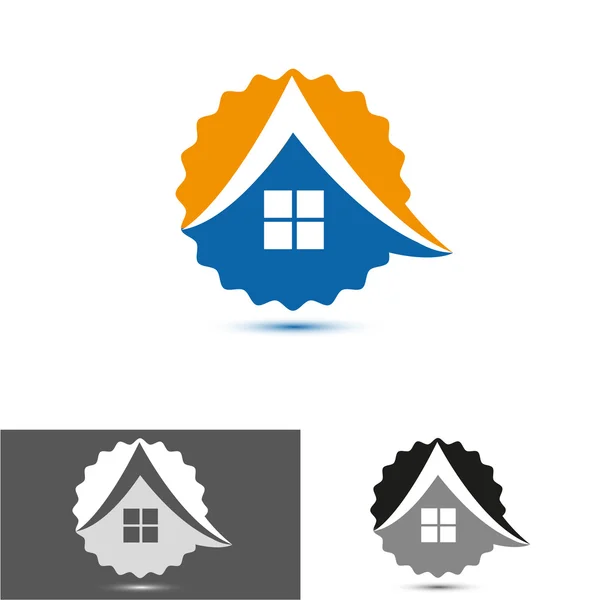 Casa, logotipo del hogar, icono — Archivo Imágenes Vectoriales