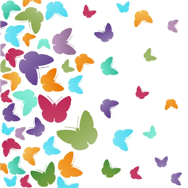 Abstract butterflies background — Stock Vector