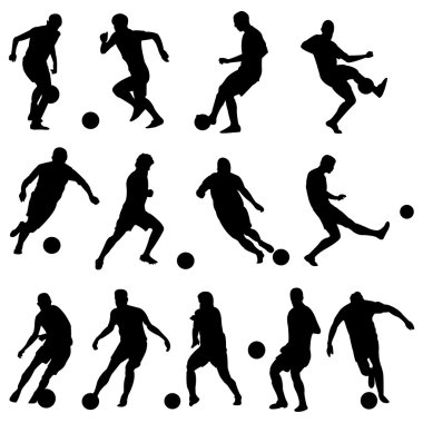 futbol oyuncuları Silhouettes