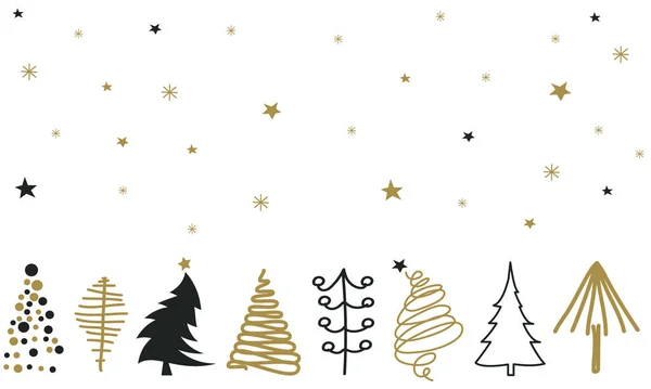 Desenhos Animados Feliz Ano Novo 2022 Cartão Saudação Inverno Natal — Vetor de Stock