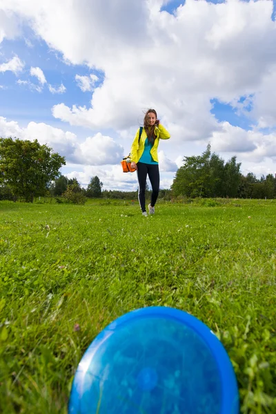 Blå skiva — Stockfoto