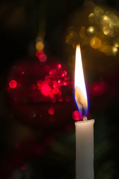 Christmas tree candle — Stock Photo, Image