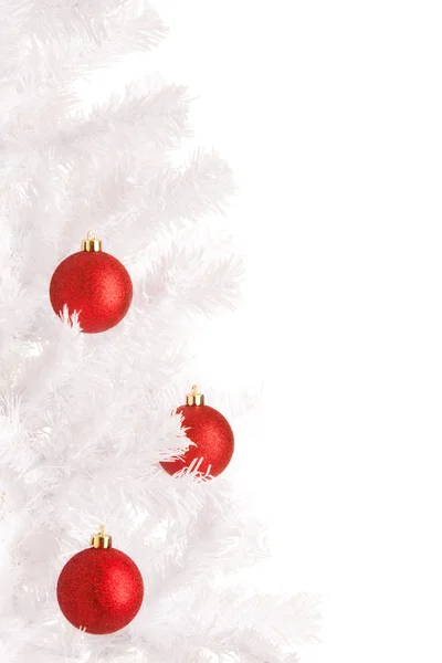 Árvore de Natal branca — Fotografia de Stock