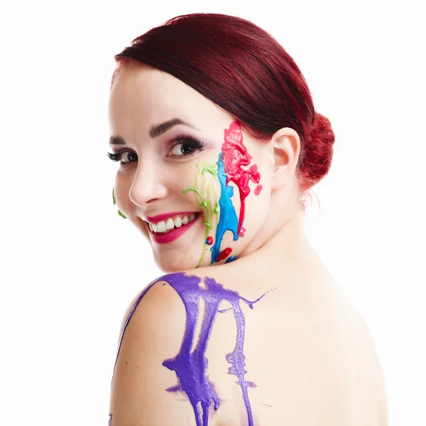 Painted face Royalty Free Stock Photos