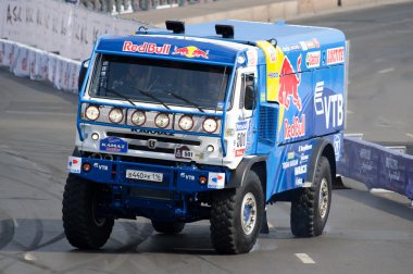 Vladimir chagin, sergey savostin, eduard nikolaev takım kamaz Master Bavyera, Moskova şehri 2010 yarış