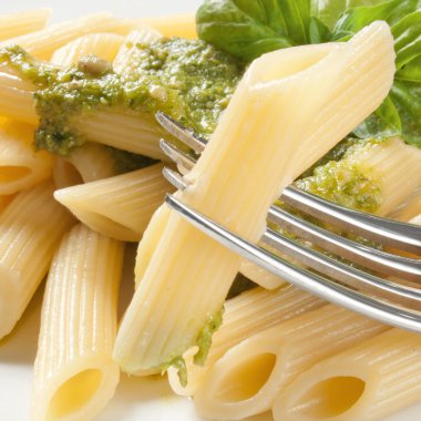 Pasta with pesto clipart