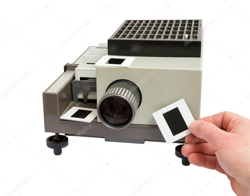 Slide projector isolated Stock Photo by ©jacklondon 23916967