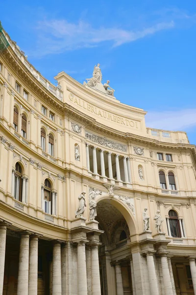 View of front Umberto I gallery in naples italy — Stock Photo, Image