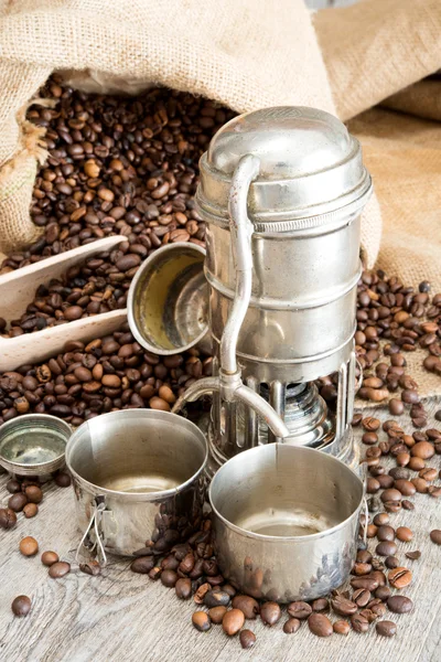 Old coffee pot — Stock Photo, Image