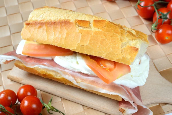 Lanche baguete — Fotografia de Stock