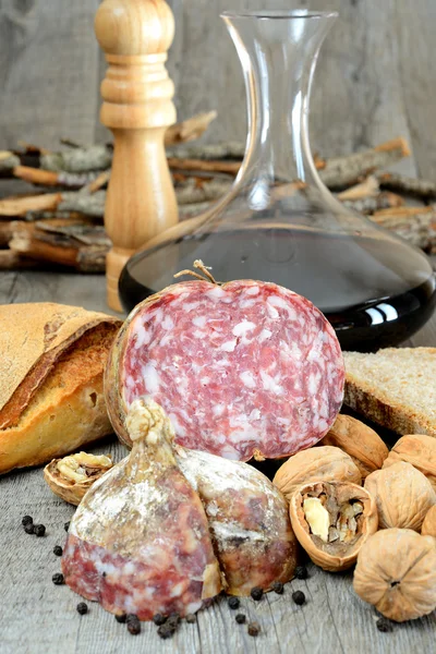 Genuine salami — Stock Photo, Image