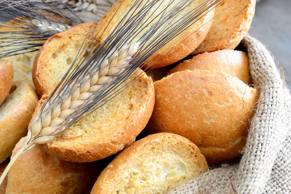 Freselle van het brood in de zak — Stockfoto