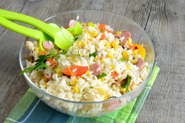 Салатный рис — стоковое фото
