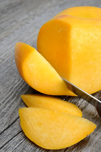 Yellow peach called percoca — Stock Photo, Image