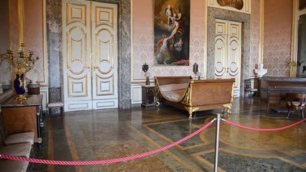 Királyi palota Caserta — Stock videók