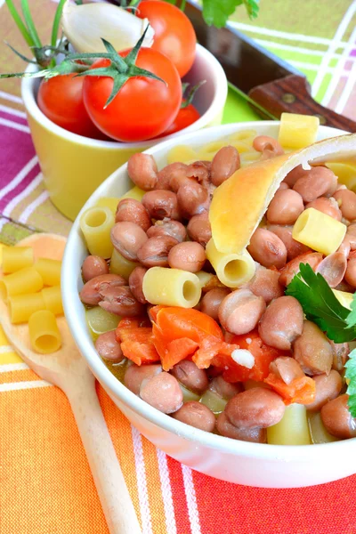 Pasta en bonen — Stockfoto