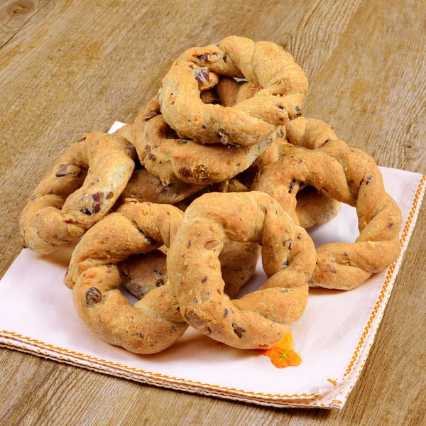Taralli spicy cookies — Stock Photo, Image