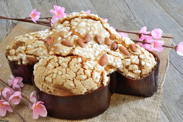 Torta di Pasqua colomba — Foto Stock