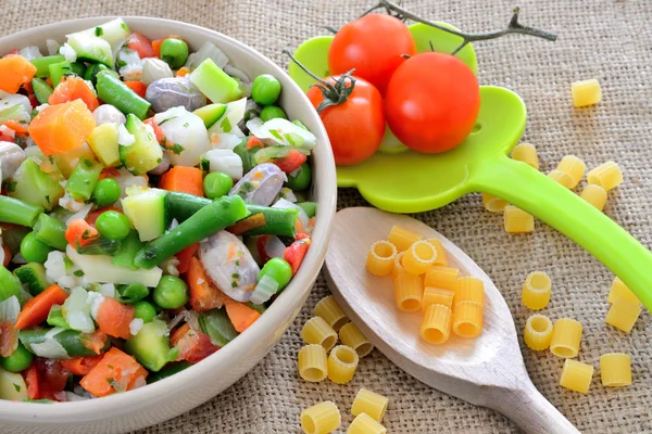 Minestrone zelenina — Stock fotografie