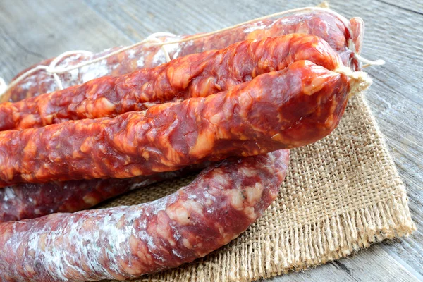 Salame genuino — Foto Stock