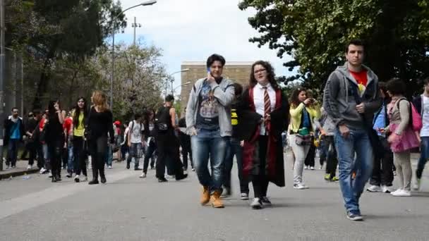 Comicon 2014-Nápoly — Stock videók