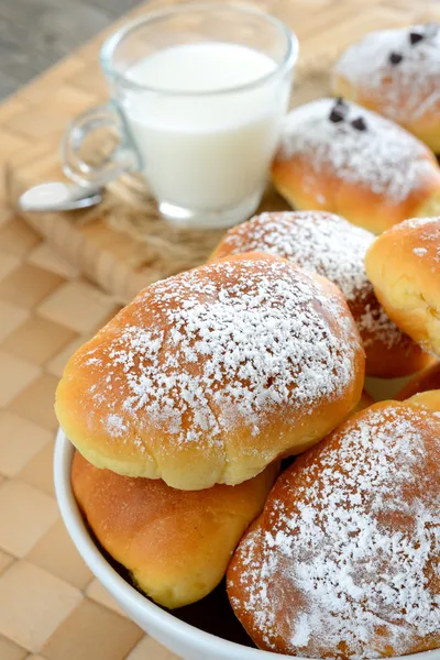 Little brioches breakfast — Stock Photo, Image