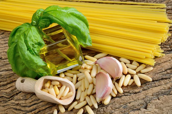 Ingredients by pesto genovese — Stock Photo, Image