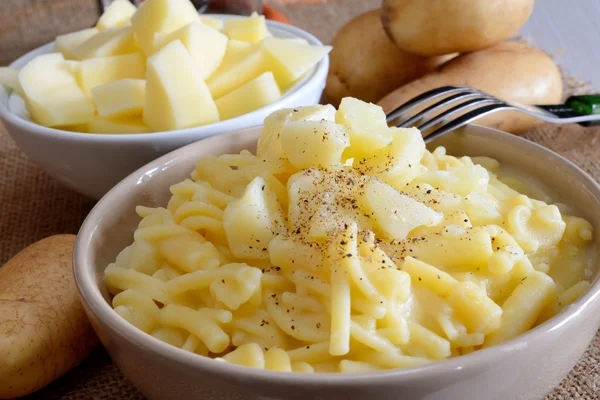 Pasta e patate — Foto Stock
