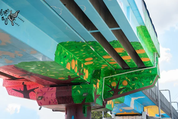 Pintura de parede metro — Fotografia de Stock