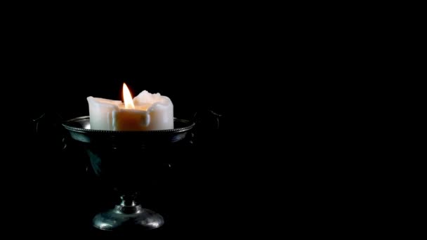 Lit Candle Which Goes Out Smokes – Stock-video