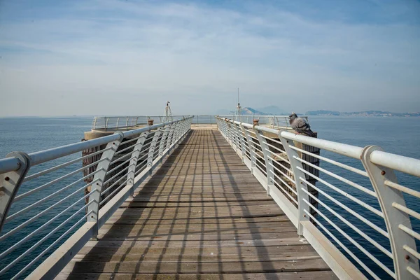 Nápoles Italia Marzo 2022 Vista Detalles Del Muelle Del Antiguo — Foto de Stock