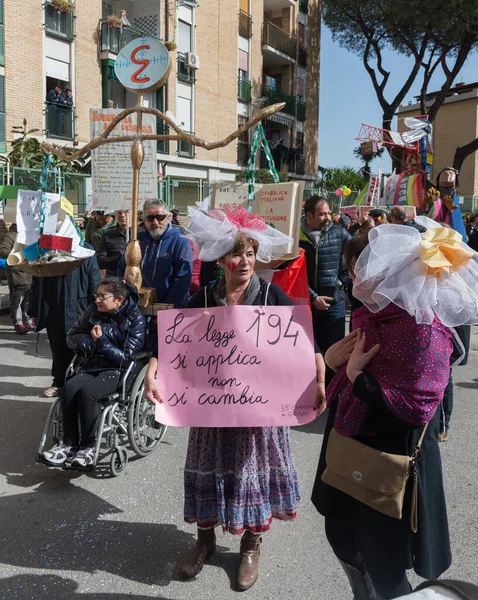 Naples Italie Février 2017 35E Carnaval Scampia Gridas Une Association — Photo