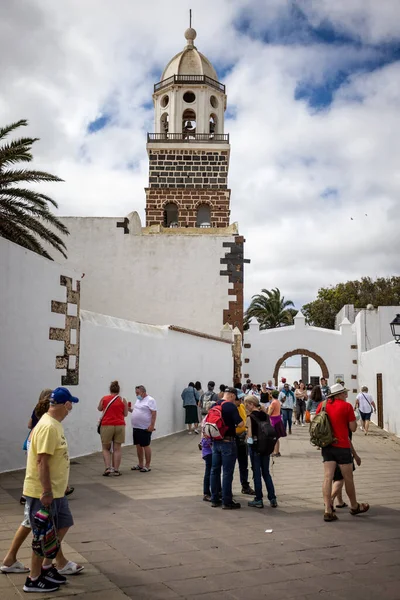 Εκκλησία Της Παναγίας Της Γουαδελούπης Στην Teguise Lanzarote Ισπανία Στις — Φωτογραφία Αρχείου