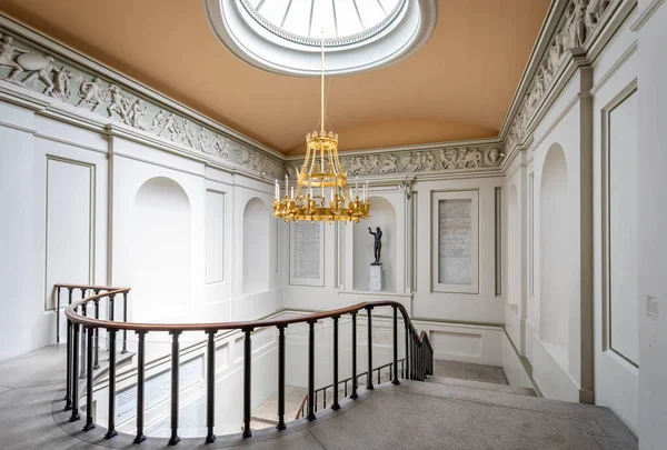 Magnificent Stair Well Ornate Chandalier Ashmolean Museum Oxford Oxfordshire June — Stockfoto