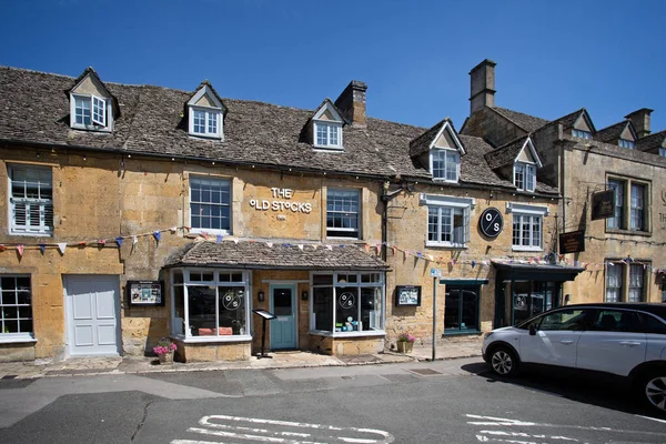 Old Stocks Inn Stow Market Square Stow Wold Gloucestershire Reino — Fotografia de Stock