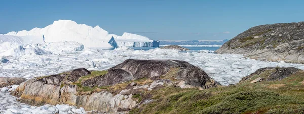 Panoramic View Ilulissat Icefjord Ilulissat Greenland July 2022 — ストック写真
